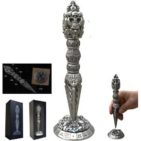 Wand Dice DND for Dungeons and Dragons, Unique Roulette Dice Spinner for D&D DND, D20 D12 D10 D8 D6 D4 D% Metal Dice Sets for Role Playing Steampunk Theme Games