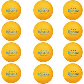 KEVENZ 60-Pack 3 Star Ping Pong Balls,Advanced Table Tennis Ball,Bulk Outdoor Ping Pong Balls, Orange