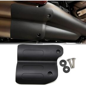 Exhaust Heat Shield Compatible with Harley Sportster S 1250 RH1250 2021 2022 2023 Motorcycle Muffler Pipe Bezel Link Protector Curved Cover