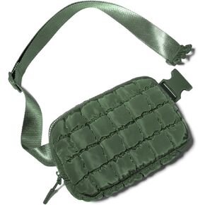 هدايا جيتوس الرائجة للنساء، حقائب كروس منتفخة للنساء، حقيبة حزام، حزمة فاني مع أشرطة قابلة للتعديل، حقيبة منتفخة خفيفة الوزن مبطنة، هدايا امرأة (أسود) in Kuwait