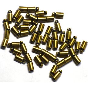 3 mm End Caps Antique Brass 50 Pcs/Package for 3 mm Cords - Jewelry Findings Greek Crafts