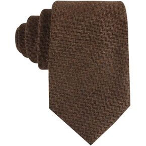 OTAA Cinnamon Herringbone Casual Ties for Men - Perfect Neck Tie for Groomsmen Wedding Ties or Formal Occasions - Ideal Gifts for Him