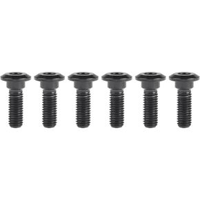 Titanium Ti Motorcycle Brake Rotor Hexagon Socket Bolt Screw M8 x 30 33mm for Kawasaki Pack of 6 (Black, M8x30mm)