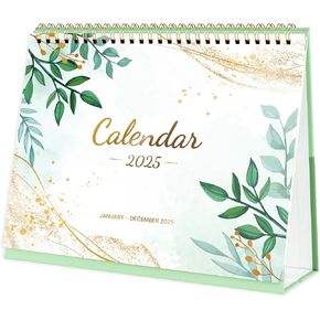 2025 Desk Calendar - Standing Flip Desktop Calendar 2025 from January 2025 to December 2025, 10" x 8.3", Small Desk Calendar with Thick Paper, 2025 Calendar with Strong Twin-Wire