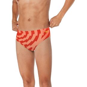 Speedo Unisex Adult Modern St Vortex Maze Brief, Team Red, 38 US