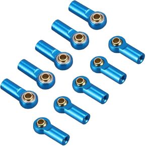 10PCS ShareGoo Aluminum M3 Tie Rod End Ball Joint Link Ball Head Holder Compatible with Tamiya HSP Traxxas Axial SCX10 1/10 RC Car Truck Buggy Crawler