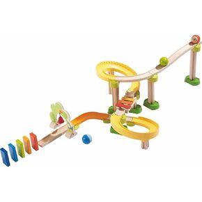HABA Kullerbu Sim-Sala-Kling - 38 Piece Wooden & Plastic Ball Tack Set with Steep Curves and Musical Effects in Kuwait
