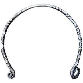 ARTIZANSTORE Hand Forged Twisted Iron Choker, Collar Necklace