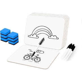 Dry Erase LapBoards, PANDRI 36 Pack Double Sided 12.5 x 9 Inch Dry Erase Boards with 36 Erasers and 36 Markers, Whiteboards for Kids Students Classroom Teacher Supplies