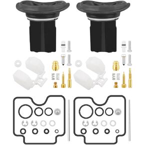 Carburetor Rebuild Repair Kit with Diaphragm Fit for Yamaha XVS1100 V-Star XVS 1100 1999-2007, Fit for XVS 1100 Drag Star 1999-2007