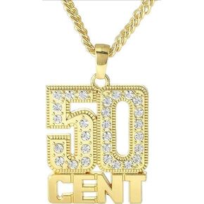 Dollar sign gold necklace, men and women, money chain, Men's gold chain, dollar sign chain, money necklace, dollar sign necklace, rap chain, hip-hop chain