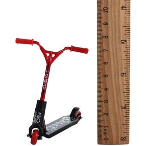 Red Black Mini Finger Scooter Two Wheel,Cute Mini Skateboards Plastic Finger Skateboards Finger Sport, Party Favors Finger Training,Novelty Games
