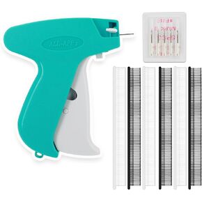 أداة تثبيت الملابس السريعة Stitchy، مسدس غرزة صغير للملابس الجميلة، مسدس وضع العلامات على الملابس، يأتي مع 6 إبر، 3000 مشبك صغير أبيض و3000 أسود، مسدس خياطة للملابس، مسدس خياطة سريع الغرز in Kuwait