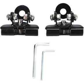 Qiilu LED Light Bar Mounting Bracket, LED Light Bar Mounting Bracket, Universal 2PCS Adjustable Pillar Hood Led Work Light Mount Bracket Clamp Holder for Off Road Sedan Truck UTV SUV