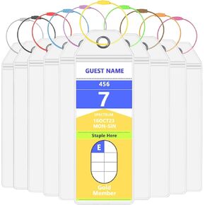 10 Pack Cruise Luggage Tags, Cruise Ship Tag Holder Essentials, Clear Plastic Luggage Tag Holder for Suitcases 2024, Travel Cruise Ships Luggage Tags for Cruise, Celebrity, Cruise Line