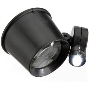 Water & Wood New LED Light 10x Jewelry Magnifier Magnifying Watch Repair Eye Loupe Glass Tool