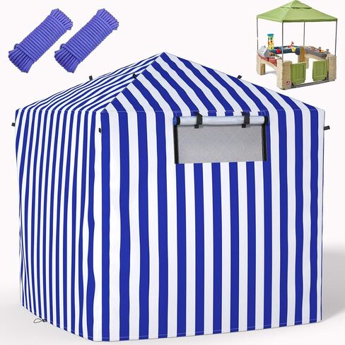 Kids Step2 Outdoor Playhouse Cover, With 2 Wind Rope,700D Durable, Waterproof,And Windproof For Winter Use ，Only Cover And Wind Rope(55" W x 55" D x 60" H) in Saudi Arabia