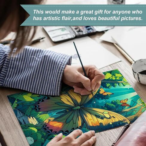 Thick Paper Butterfly Coloring Book for Adult Spiral Bound, 30 Pages One Sided Design Adult Coloring Book for Women Relaxation, Mindfulness Coloring Book for Adult Spiral Bound in Kuwait