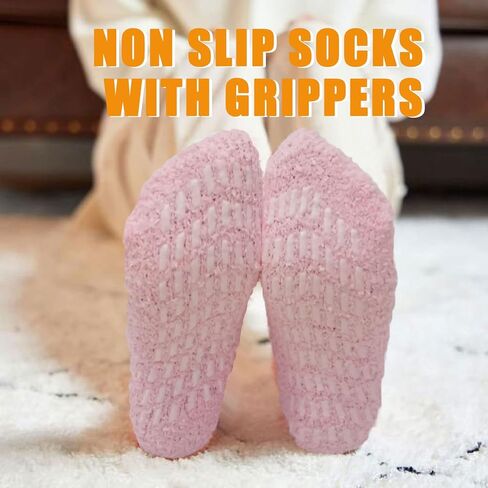 Fuzzy Socks for Women Girls Fluffy Cozy Socks Soft Comfy Ankle Socks Warm Slipper Socks for Winter in Saudi Arabia