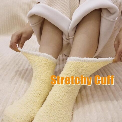 Fuzzy Socks for Women Girls Fluffy Cozy Socks Soft Comfy Ankle Socks Warm Slipper Socks for Winter in Saudi Arabia