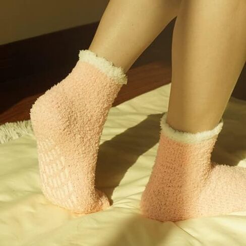 Fuzzy Socks for Women Girls Fluffy Cozy Socks Soft Comfy Ankle Socks Warm Slipper Socks for Winter in Saudi Arabia