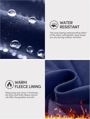 IUGA Fleece Lined Leggings Women Water Resistant Thermal Leggings Winter Warm Tights High Waist Hiking Pants with Pockets in Kuwait