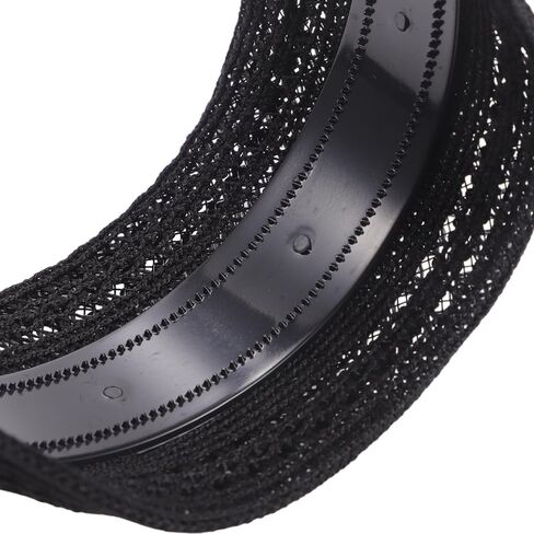 VOCOSTE Wide Headbands for Women, Large Head Bands for Women's Hair Non-slip, Extra Wide Bohemia Headbands, Thick Headbands with Teeth Hair Accessories, Black in Saudi Arabia