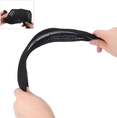VOCOSTE Wide Headbands for Women, Large Head Bands for Women's Hair Non-slip, Extra Wide Bohemia Headbands, Thick Headbands with Teeth Hair Accessories, Black in Saudi Arabia
