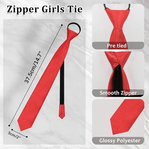 Womens Black Tie, Skinny Ties for Women Girls, Adjustable Uniform Necktie Bolo Neck Tie for School Business Accessory in Saudi Arabia