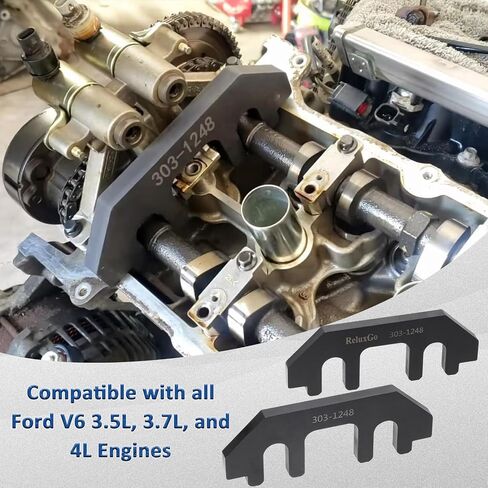مجموعة أدوات تثبيت عمود الحدبات 303-1655، متوافقة مع Ford 3.5L EcoBoost ترقية GT F-150 Expedition Lincoln Navigator، مع مقبس إزالة برغي رأس الأسطوانة in Kuwait