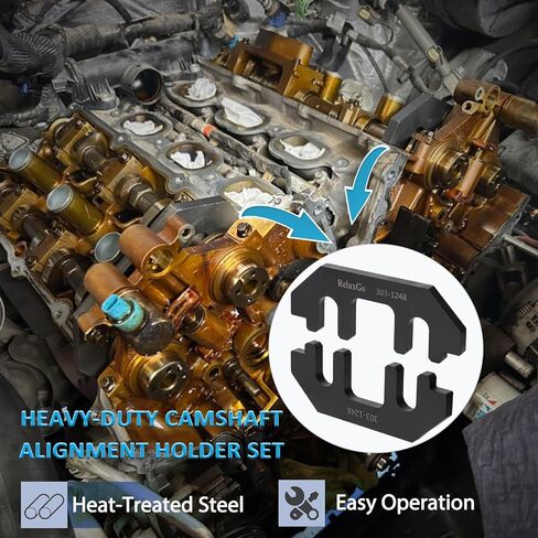 مجموعة أدوات تثبيت عمود الحدبات 303-1655، متوافقة مع Ford 3.5L EcoBoost ترقية GT F-150 Expedition Lincoln Navigator، مع مقبس إزالة برغي رأس الأسطوانة in Kuwait