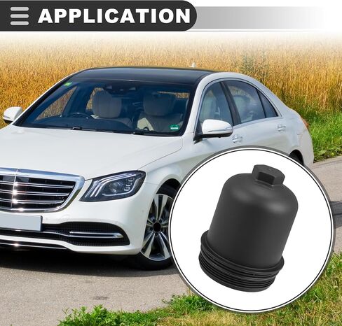 Motoforti Engine Oil Filter Housing Cover,for Porsche Macan 3.6L 3.0L 2015-2018,Plastic,Black in Saudi Arabia
