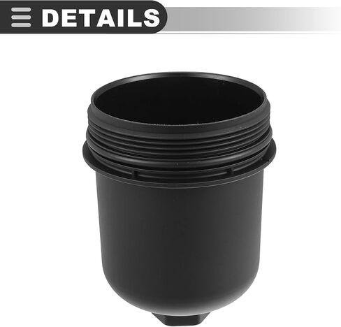 Motoforti Engine Oil Filter Housing Cover,for Porsche Macan 3.6L 3.0L 2015-2018,Plastic,Black in Saudi Arabia