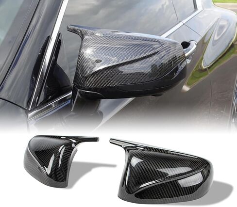 AeroBon Prepreg Dry Carbon Fiber Side Mirror Cover Compatible with Infiniti 2017-2023 Q60 Mirror Caps (Add-On Style) in Kuwait