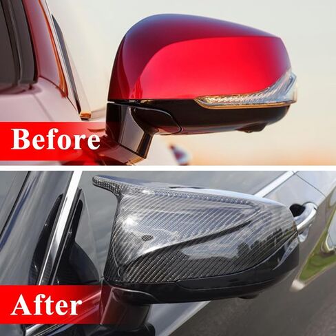AeroBon Prepreg Dry Carbon Fiber Side Mirror Cover Compatible with Infiniti 2017-2023 Q60 Mirror Caps (Add-On Style) in Kuwait