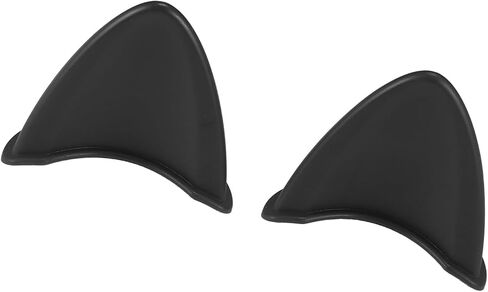 2pcs Cat Ears Style Attachments Helmet Decoration Accessories Self Adhesive Universal Helmet Cover Sticker for Motorcycle Bicycle Scooter Black TPU Replacement Durable Material in Saudi Arabia
