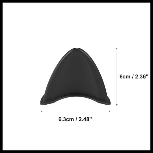 2pcs Cat Ears Style Attachments Helmet Decoration Accessories Self Adhesive Universal Helmet Cover Sticker for Motorcycle Bicycle Scooter Black TPU Replacement Durable Material in Saudi Arabia