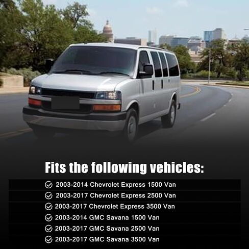 Passenger Side Mirror Replacement For Express GMC Savana 1500 2500 3500 Van 2003-2017 – Lower Mirrors for Express GMC Savana W/Backing Plate - Side Mirror For GMC Savana Accessories Passenger Mirror in Kuwait