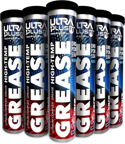 Ultra1Plus شحم مركب الليثيوم متعدد الأغراض | أنبوب شحم الليثيوم عالي الحرارة | أنبوب شحم أحمر ومبتذل 14 أونصة NLGI 2 | محمل العجلات، المحور، الجرار، مقطورة القارب، المعدات الثقيلة والمزيد in Saudi Arabia