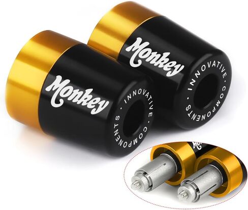 شريط المقود ينتهي بمقابض اليد وأغطية التوصيل المتوافقة مع Honda Monkey 125M 125MA 2019-2023 | وسادة توازن الدراجة النارية z125m z125ma قرد 125 ملحقات in Saudi Arabia