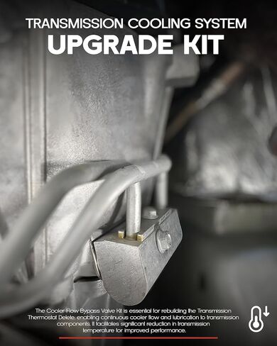 Transmission Cooling System Upgrade Kit Compatible with 2014-up GM Cadillac GMC Chevy and Trucks & 2016-up 8L90 8L80 8L90E 10L90 Replace for STL010 Cooler Flow Bypass Valve Kit in Kuwait