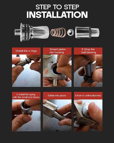 Transmission Cooling System Upgrade Kit Compatible with 2014-up GM Cadillac GMC Chevy and Trucks & 2016-up 8L90 8L80 8L90E 10L90 Replace for STL010 Cooler Flow Bypass Valve Kit in Kuwait