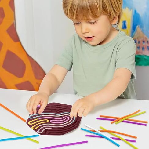 Sensory Activity Board, Sensory Fidget Toys for Kids, Busy Board for Stress Relief for Boy Girl and More (Green) in Saudi Arabia