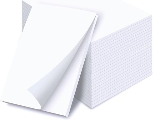 Better Office Products Blank Scratch Note Pads, 4" x 6" Pads, Server Notepads, 50 Sheets per Pad, Memo Pads, Gummed Binding for Easy Tear-off (24 Pack) in Saudi Arabia