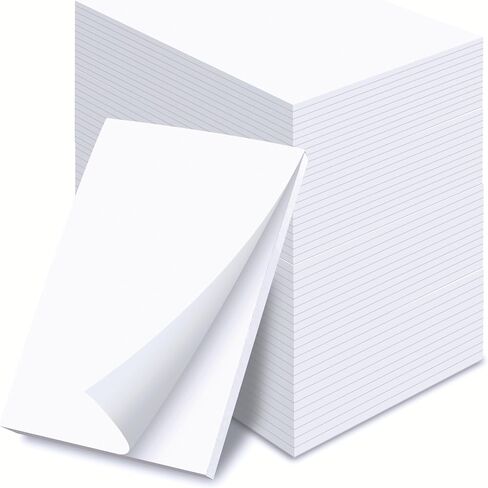 Better Office Products Blank Scratch Note Pads, 4" x 6" Pads, Server Notepads, 50 Sheets per Pad, Memo Pads, Gummed Binding for Easy Tear-off (24 Pack) in Saudi Arabia