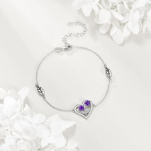 Shell/Dolphin/Turtle/Sunflower/Violet/Cat Paw/Cat And Dog/Flower/Heart/Claddagh/Ladybug/Cross/Celtic Knot Bracelet 925 Sterling Silver Bracelet Opal Moonstone Jewelry Gifts for Women in Saudi Arabia