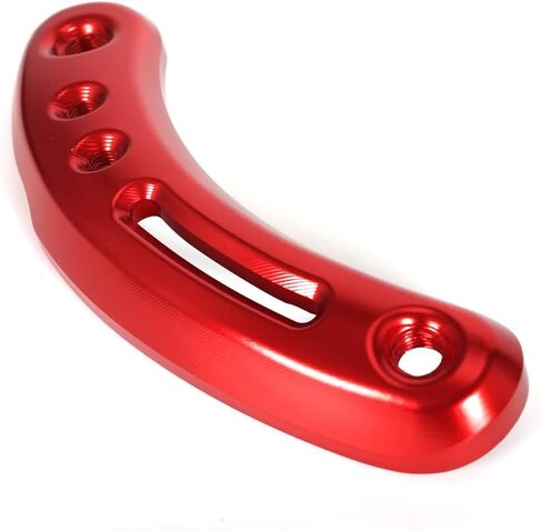 Compatible With Honda Monkey 125 2018-2024 CNC Aluminium Muffler Pipe Cover Guard Protector (Red) in Kuwait