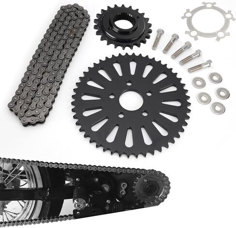 Belt to Chain Drive Transmission Sprocket Conversion Kit Compatible with 2000-2003 Harley 1200 & 883 Sportster XL in Saudi Arabia