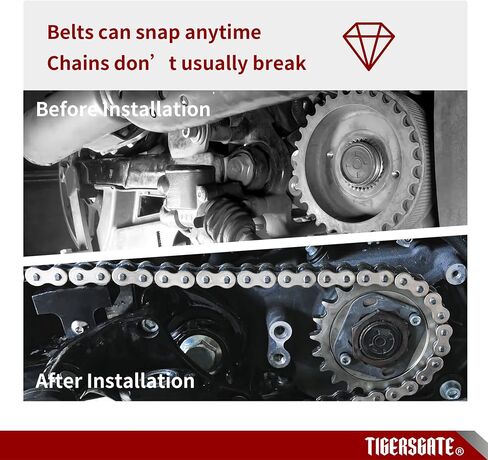 Belt to Chain Drive Transmission Sprocket Conversion Kit Compatible with 2000-2003 Harley 1200 & 883 Sportster XL in Saudi Arabia