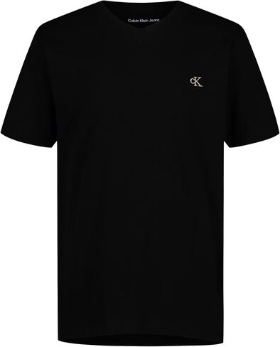 Calvin Klein Boys' Short Sleeve Solid V-Neck T-Shirt, Soft, Comfortable, Relaxed Fit in Saudi Arabia
